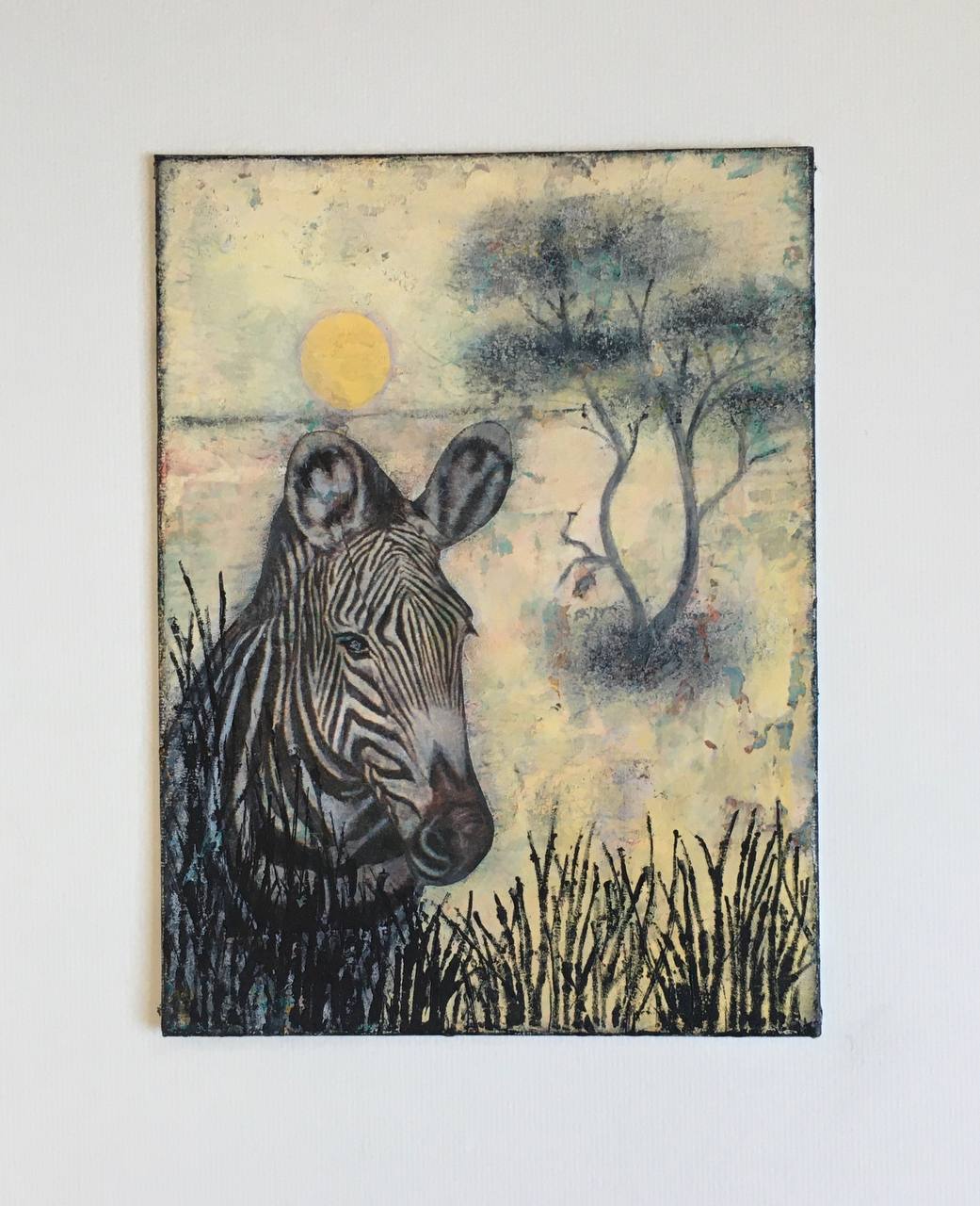 Mixed Media — Zebra