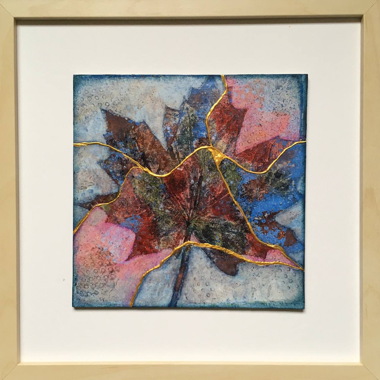 Mixed Media — Kintsugi Leaf I