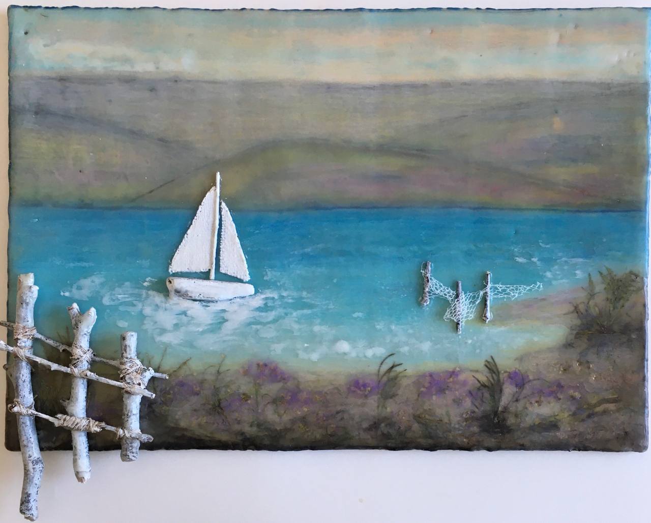 Encaustic — Winter Herbs