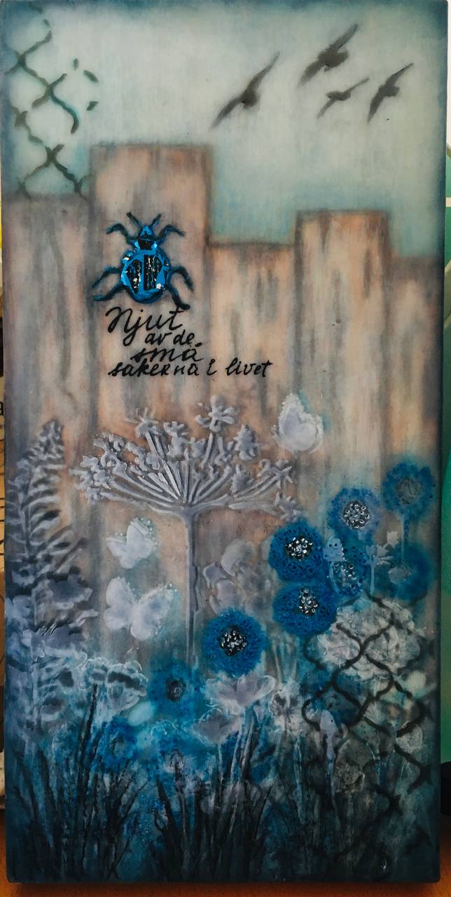 Encaustic — Sailboat