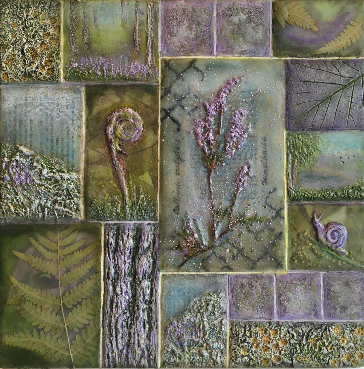 Encaustic — Birch and Pushkin