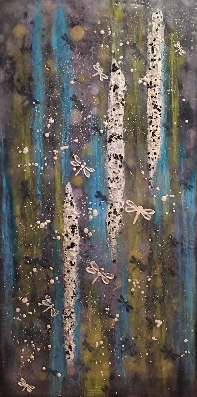 Encaustic — Golden Autumn