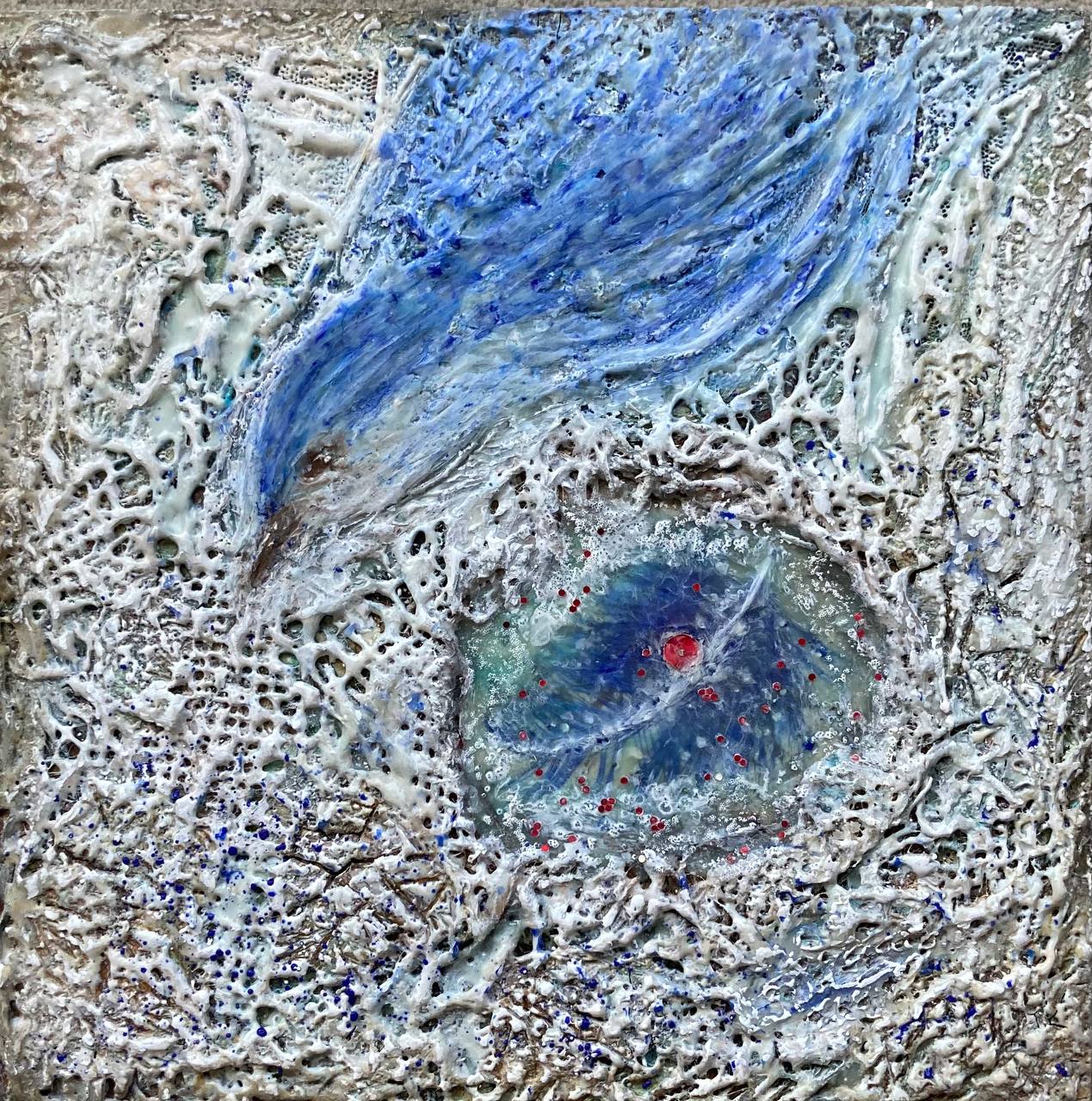 Encaustic — Blue Bird