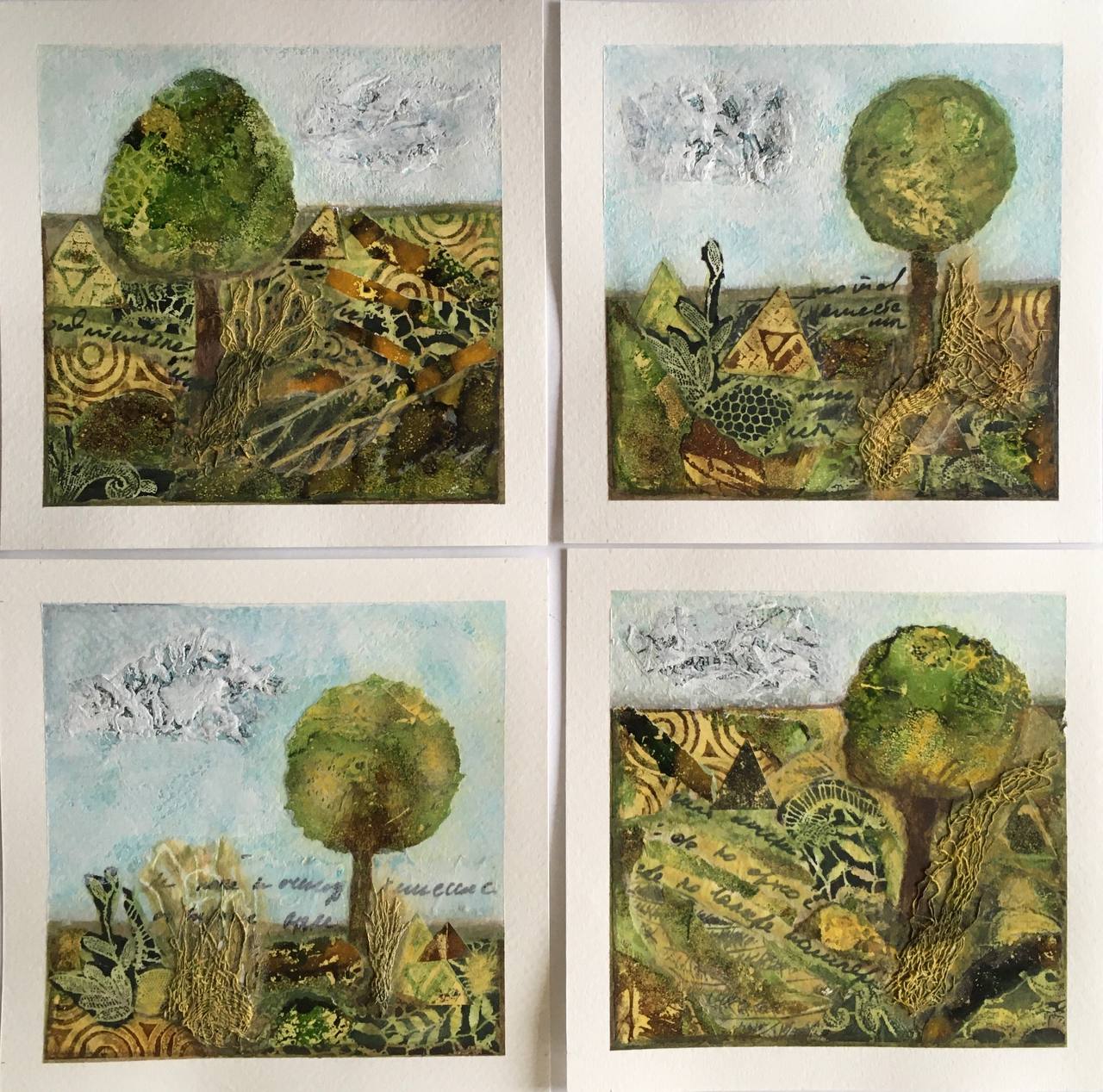 Mixed Media — Green Tree Series