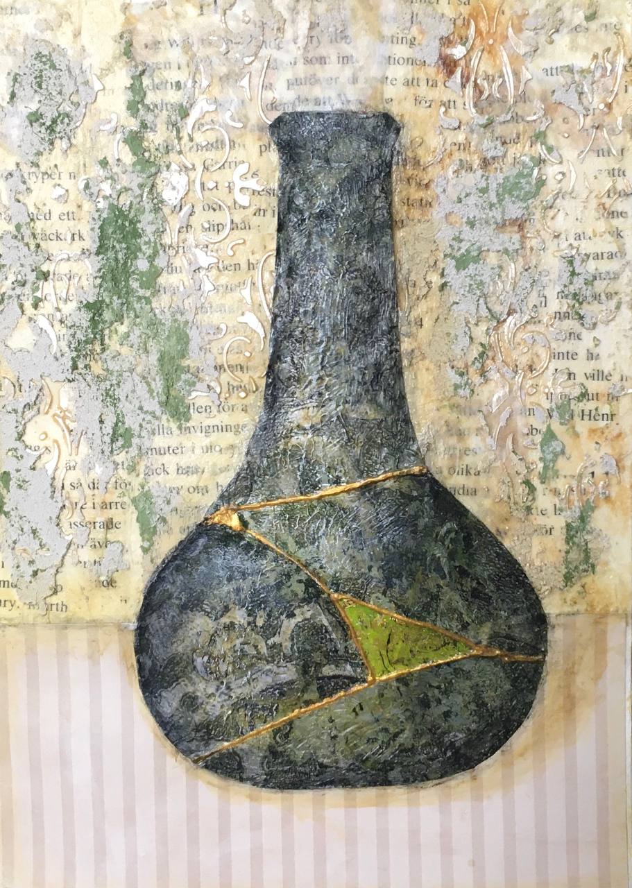 Mixed Media — Birds and Flowers